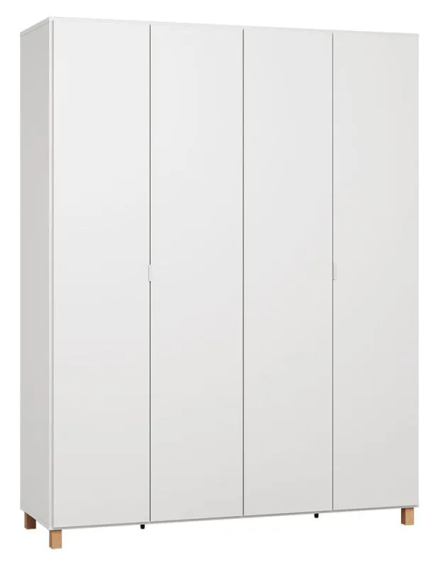 Armoire à portes battantes / armoire Invernada 15, couleur : blanc - Dimensions : 239 x 185 x 57 cm (H x L x P)