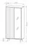 Vitrine / Couleur : Chêne Dunin / Éclairage LED inclus / Fonction Pus-to-open / 10 compartiments / 94 x 40 x 196 cm / Fonction Soft-Close / Pieds métalliques fins