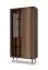 Vitrine / Couleur : Chêne Dunin / Éclairage LED inclus / Fonction Pus-to-open / 10 compartiments / 94 x 40 x 196 cm / Fonction Soft-Close / Pieds métalliques fins