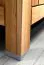 Vitrine massive à cinq compartiments Floresta 06, ouverture de porte : à droite, Naturel, Chêne, 204 x 81 x 48 cm, Stable et durable, avec poignées fines et discrètes