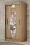 120 cm de large Armoire à portes coulissantes avec 5 casiers et 2 portes | Couleur: Chêne Sonoma  | Laminée Abbildung