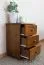 Table de chevet Chêne 60x43x33 (HxLxP) Pin massif, 3 tiroir(s) Abbildung