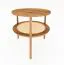 Table basse Wellsford 51 | Chêne sauvage massif huilé | 50 x 50 x 50 cm | Design exclusif et rangement