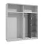 Étagère fonctionnelle pour armoires à portes coulissantes, gris graphite, dimensions : 159,5 x 48 x 41,5 cm, pour armoires de 200 cm de large