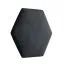 Panneaux rembourrés, lot de 10, Couleur : Noir, Revêtement : Velours, dimensions : 35 x 40,5 cm