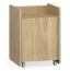 Caisson roulant / Couleur : chêne / 1 porte / Dimensions : 40 x 40 x 55 cm / 2 compartiments / 4 roulettes / Fonction Soft-Close / Porte verrouillable / incl. freins / Protection des bords ABS