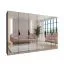 Armoire à portes battantes / Couleur : Noir / 3 mètres de large / Poignées : Noir / Armoire de chambre à coucher avec miroir / 4 tringles à vêtements / Soft-Close / Dimensions : 300 x 52 x 202 cm / 4 compartiments