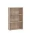 Bibliothèque Knide 02 | Finition chêne gris | 3 compartiments | Protection ABS | 107,5 x 70 x 24,5 cm