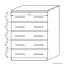Commode Pamulang 06, couleur : Chêne de Sonoma - Dimensions : 112 x 82 x 40 cm (H x L x P)