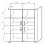 Commode Aitape 44 | Sonoma chêne foncé & clair | 105 x 90 x 40 cm | Design moderne et chaleureux