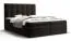 Grand lit boxspring avec grand espace de rangement Pirin 86, Couleur : Noir - Surface de couchage : 180 x 200 cm (l x L)