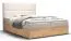 Lit Boxspring au design élégant Pilio 36, Couleur : Beige / Chêne Golden Craft - Surface de couchage : 160 x 200 cm (l x L)