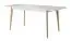 Table de salle à manger Maryhill 02, Couleur : Chêne Riviera / Blanc - Dimensions : 140 - 180 x 80 cm (L x l)