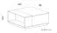 Table basse chambre ado "Geel" 16 | Blanc / Turquoise | 80 x 80 x 35 cm | Design moderne et compact