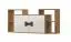 Chambre d'enfant - Armoire suspendue Garian 12, Couleur : Chêne / Blanc / Gris - Dimensions : 53 x 120 x 32 cm (H x L x P)