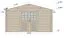 Abri de jardin Wiesentraum 08, Naturel, 44 mm Maison en madriers, Surface au sol 16 m², Toit en bâtière, avec 1 porte double et 1 fenêtre simple