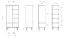 Armoire à portes battantes / Penderie Masterton 05 chêne sauvage massif huilé - Dimensions : 185 x 91 x 53 cm (H x L x P)