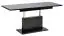 Table basse Escolar 2 réglable en hauteur et extensible, couleur : noir - 126-168 x 70 x 58-75 cm (L x P x H)