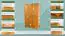 Armoire en pin massif, couleur aulne 016 - Dimensions 190 x 120 x 60 cm (H x L x P)