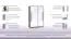 Chambre d'adolescents - Armoire à portes coulissantes / armoire Olaf 13, couleur : anthracite / blanc / violet, partiellement massif - 191 x 120 x 60 cm (H x L x P)