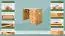 Bureau en pin massif bois massif, couleur aulne, Junco 191 - Dimensions : 75 x 100 x 55 cm (H x L x P)