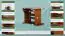 Bureau en bois de pin massif couleur chêne rustique Junco 197 - Dimensions : 75 x 100 x 60 cm (H x L x P)