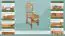 Chaise pin massif couleur aulne Junco 245 - Dimensions : 100 x 44,50 x 43,50 cm (H x L x P)