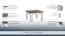 Table basse "Kilkis" en pin vieux blanc 30 - Dimensions : 80 x 80 x 49 cm (L x P x H)