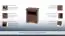 Table de chevet Pikine 15, Couleur : Chêne brun foncé - 54 x 46 x 41 cm (H x L x P)