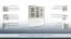 Étagère vitrine pour commode Solin 05 chêne blanc/nature 13, partiellement massif - Dimensions : 113 x 167 x 39 cm (H x L x P)