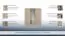 Armoire, Couleur: Chêne Sonoma, Dimensions: 205x200x62 cm