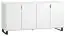 Commode Chiflero 29, couleur : blanc - Dimensions : 78 x 160 x 47 cm (h x l x p)