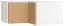 Supplément pour armoire d'angle Arbolita 40, couleur : blanc / chêne - Dimensions : 45 x 102 x 104 cm (H x L x P)