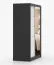 Armoire penderie 2 m avec portes coulissantes | 200 x 120 x 61 cm | Blanc / Noir | Rudawy 03 | Miroir | 6 étagères