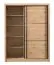Armoire à portes coulissantes avec six compartiments Panevo 02, Couleur : Chêne Artisan, une tringle à vêtements, Dimensions : 215,5 x 166 x 60 cm, élégante
