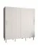 Armoire moderne avec deux barres de penderie Jotunheimen 105, couleur : blanc - dimensions : 208 x 200,5 x 62 cm (h x l x p)