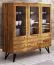 Vitrine Masterton 15 chêne sauvage massif huilé - Dimensions : 140 x 136 x 45 cm (H x L x P)