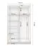 Armoire penderie à portes coulissantes Rudawy 10 | Chêne Sonoma/Blanc | Miroir | 2 portes | 6 étagères | 1 tringle | 200 x 120 x 61 cm