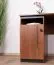 Bureau Mojokerto 06, couleur : noyer / noir - dimensions : 77 x 160 x 60 cm (h x l x p)