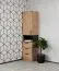 Armoire d’angle Fafe 2 pièces | Espace optimisé | Chêne artisan/Noir | Fermeture douce | Nombreux rangements