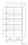 Vitrine Kavieng 07 | Chêne / Blanc | 200 x 100 x 40 cm | Design contemporain & finitions soignées