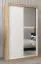 120 cm de large Armoire avec 5 casiers et 2 portes | Couleur: Chêne Sonoma / Blanc Abbildung