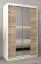 120 cm de large Armoire avec 2 portes | 5 casiers | Couleur: Chêne Sonoma / Blanc Abbildung