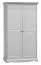 108 cm de large Armoire avec 2 portes | Couleur: Blanc Abbildung