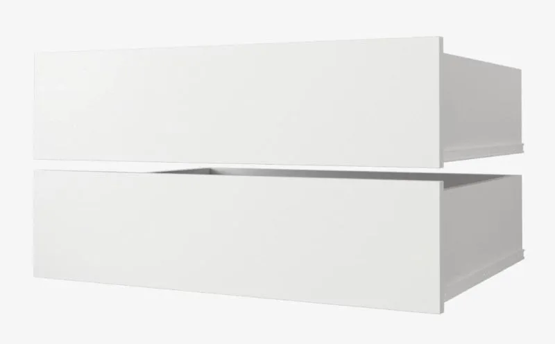 Tiroirs pour penderie, lot de 2, Couleur : Blanc - pour armoires de 250 cm de large