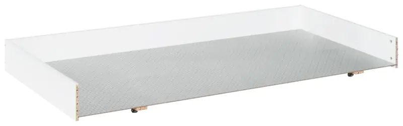 Tiroir pour lit de jeune Syrina 20, couleur : blanc - Dimensions : 20 x 197 x 86 cm (H x L x P)