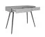 Coiffeuse Horsham 67 blanche | 2 tiroirs push-to-open | Pieds noirs | Protection ABS | Grand espace de rangement