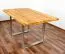 Table à manger en chêne massif huilé | Plateau rustique | 140 x 90 cm | Wooden Nature 412 | Pieds chromés | Coloris naturel
