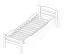 Lit enfant / lit junior "Easy Premium Line" K1/2h incl. 2ème couchette et 2 panneaux de recouvrement, 90 x 200 cm bois de hêtre massif laqué blanc