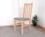 Chaise de salle à manger SIGULDA couleur chêne, rembourrage gris, mousse T-25 de qualité supérieure, bois de hêtre massif, aspect classique, matériaux de qualité supérieure